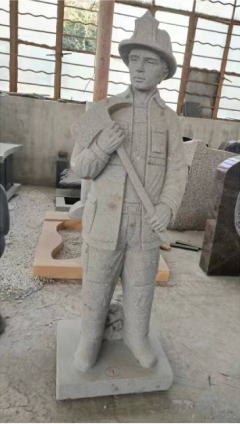 Frisbie Fire Fighter Sculpture