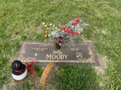 MOODY FINAL DATE SCROLL MOUNTED